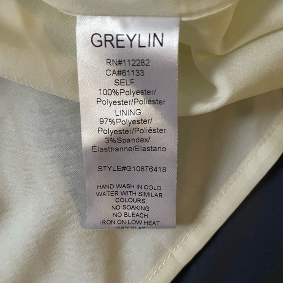 Greylin April Allover-Print ladies smock Puff-Sleeve Blouse size large - Picture 4 of 7